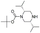 (2R,5R)-2,5-DIISOPROPYL-PIPERAZINE-1-CARBOXYLIC ACID TERT-BUTYL ESTER Structure