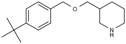 4-(TERT-BUTYL)BENZYL 3-PIPERIDINYLMETHYL ETHER Struktur