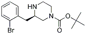 (R)-3-(2-BROMO-BENZYL)-PIPERAZINE-1-CARBOXYLIC ACID TERT-BUTYL ESTER Struktur