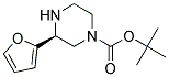 (S)-3-FURAN-2-YL-PIPERAZINE-1-CARBOXYLIC ACID TERT-BUTYL ESTER Struktur