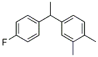 4-[1-(4-FLUORO-PHENYL)-ETHYL]-1,2-DIMETHYL-BENZENE Struktur