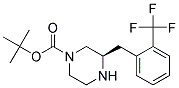 (R)-3-(2-TRIFLUOROMETHYL-BENZYL)-PIPERAZINE-1-CARBOXYLIC ACID TERT-BUTYL ESTER Struktur