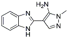 4-(1H-BENZIMIDAZOL-2-YL)-1-METHYL-1H-PYRAZOL-5-AMINE Struktur