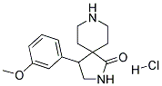 4-(3-METHOXYPHENYL)-2,8-DIAZASPIRO[4.5]DECAN-1-ONE HYDROCHLORIDE Struktur