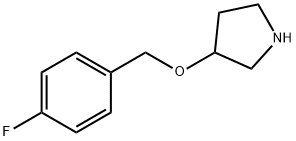 3-[(4-FLUOROBENZYL)OXY]PYRROLIDINE Struktur