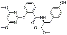 (2S)-2-[2-[(4,6-DIMETHOXYPYRIMIDIN-2-YL)OXY]BENZAMIDO]-3-(4-HYDROXYPHENYL)PROPANOIC ACID, METHYL ESTER Structure