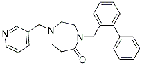 4-(BIPHENYL-2-YLMETHYL)-1-(PYRIDIN-3-YLMETHYL)-1,4-DIAZEPAN-5-ONE Structure
