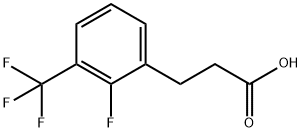 3-[2-FLUORO-3-(TRIFLUOROMETHYL)PHENYL]PROPIONIC ACID Struktur