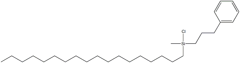 METHYL(3-PHENYLPROPYL)STEARYLCHLOROSILANE Structure