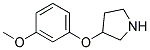 3-(3-METHOXYPHENOXY)PYRROLIDINE Struktur