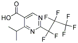 4-ISOPROPYL-2-HEPTAFLUORO PROPYL PYRIMIDINE-5-CARBOXYLIC ACID Structure