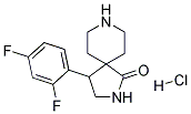 4-(2,4-DIFLUOROPHENYL)-2,8-DIAZASPIRO[4.5]DECAN-1-ONE HYDROCHLORIDE Struktur