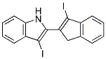 3-IODO-2-(3-IODO-1H-INDEN-2-YL)-1H-INDOLE Struktur