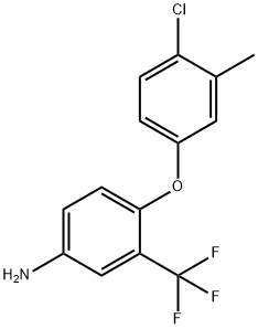 4-(4-CHLORO-3-METHYLPHENOXY)-3-(TRIFLUOROMETHYL)-PHENYLAMINE Struktur