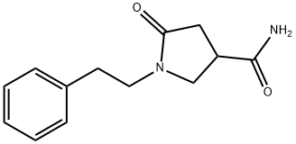 5-OXO-1-(2-PHENYLETHYL)PYRROLIDINE-3-CARBOXAMIDE Struktur