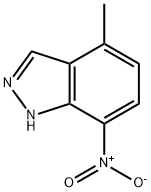 4-甲基-7-硝基吲唑 結(jié)構(gòu)式