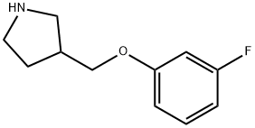 3-[(3-FLUOROPHENOXY)METHYL]PYRROLIDINE Struktur