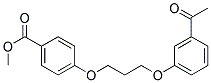 METHYL 4-[3-(3-ACETYLPHENOXY)PROPOXY]BENZENECARBOXYLATE Structure