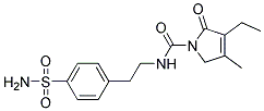 3-ETHYL-4-METHYL-2-OXO-2,5-DIHYDRO-PYRROLE-1-CARBOXYLIC ACID [2-(4-SULFAMOYL-PHENYL)-ETHYL]-AMIDE Struktur