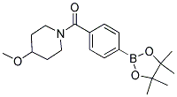 (4-methoxypiperidin-1-yl)(4-(4,4,5,5-tetramethyl-1,3,2-dioxaborolan-2-yl)phenyl)methanone Structure