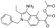 (3-AMINOOXALYL-1-BENZYL-2-ETHYL-1H-INDOL-4-YLOXY)-ACETIC ACID METHYL ESTER Struktur