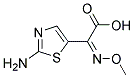 (E)-2-(2-aminothiazol-5-yl)-2-methoxyimino acetic acid Struktur