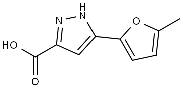 5-(5-METHYLFURAN-2-YL)-1H-PYRAZOLE-3-CARBOXYLIC ACID Struktur