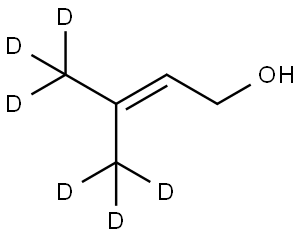 3-METHYL-2-BUTEN-1-OL-D6 Struktur