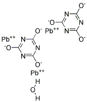 Lead(II) cyanurate monohydrate Struktur