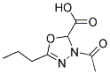 3-ACETYL-2,3-DIHYDRO-5-PROPYL-1,3,4-OXADIAZOLE-2-CARBOXYLIC ACID Struktur