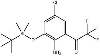 4-CHLORO-2-TRIFLUOROACETYL-6-(TERT-BUTYLDIMETHYLSILYLOXY)ANILINE Struktur