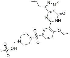 Sildenafil Mesylate Struktur