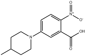 5-(4-Methylpiperidin-1-yl)-2-nitrobenzoic acid Struktur