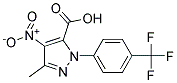 3-METHYL-4-NITRO-1-[4-(TRIFLUOROMETHYL)PHENYL]-1H-PYRAZOLE-5-CARBOXYLIC ACID Struktur
