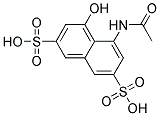 8-ACETAMIDO-1-NAPHTHOL-3,6-DISUFONIC ACID Structure