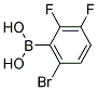 6-BROMO-2 3-DIFLUOROPHENYLBORONIC ACID Struktur