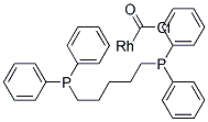 羰基[(1,5-二苯基膦)戊基]氯化銠(I) 結(jié)構(gòu)式