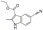5-CYANO-2-METHYLINDOLE-3-CARBOXYLIC ACID ETHYL ESTER Structure