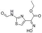 ETHYL 2-(2-FORMYLAMINO-1,3-THIAZOL-4-YL)-2-HYDROXYIMINOACETATE, TECH Struktur
