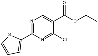 Ethyl 4-chloro-2-thien-2-ylpyrimidine-5-carboxylate Struktur