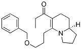 (S)-1-5-(3-Benzyloxypropyl)-1,2,3,7,8,8a-hexahydroindolizin-6-ylpropan-1-one Struktur