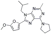 9-ISOBUTYL-8-(5-METHOXYFURAN-2-YL)-2-METHYL-6-(PYRROLIDIN-1-YL)-9H-PURINE Struktur