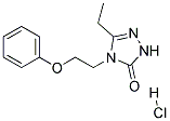 5-Ethyl-4-(2-Phenoxyethyl)-2h-1,2,4-Triazol-3(4h)-One Hydrochloride Struktur