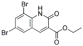 Ethyl 6,8-dibromo-2-oxo-1,2-dihydroquinoline-3-carboxylate Struktur