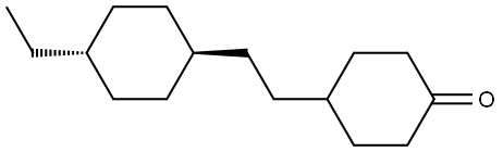 4-[2-(Trans-4-Ethylcyclohexyl)Ethyl]Cyclohexanone Struktur