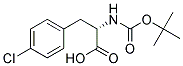 NALPHA-TERT-BUTOXYCARBONYL-3-(4-CHLOROPHENYL)-L-ALANINE Struktur