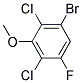 3-BROMO-2,6-DICHLORO-5-FLUORO-1-METHOXYBENZENE Structure