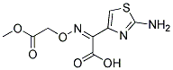(Z)-2-(2-Aminothiazole-4-yl)-2-(methoxycarbonylmethoxyimino) acetic acid  Struktur