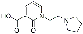 2-oxo-1-(2-pyrrolidin-1-ylethyl)-1,2-dihydropyridine-3-carboxylic acid Structure