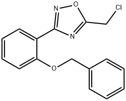 3-(2-BENZYLOXY-PHENYL)-5-CHLOROMETHYL-[1,2,4]OXADIAZOLE Struktur